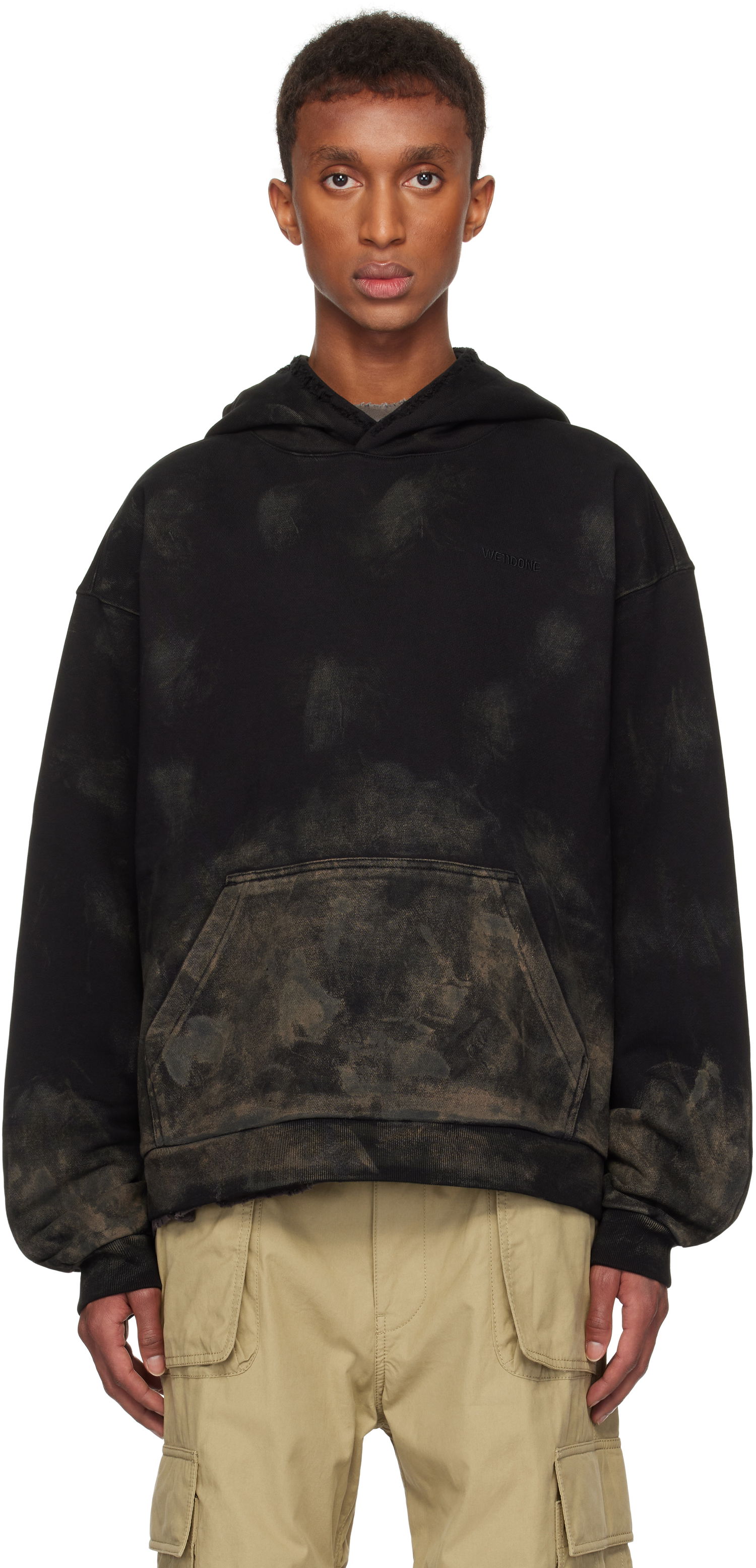 Mikina We11done Muddy Hoodie Čierna | WD-TH3-24-823-U-BK, 0
