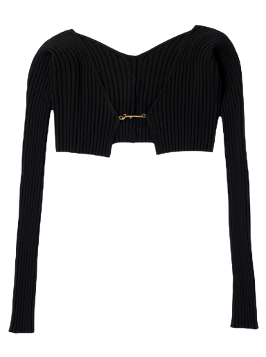 Sveter Jacquemus Le Cardigan Alzou Čierna | 213KN108 2190 990