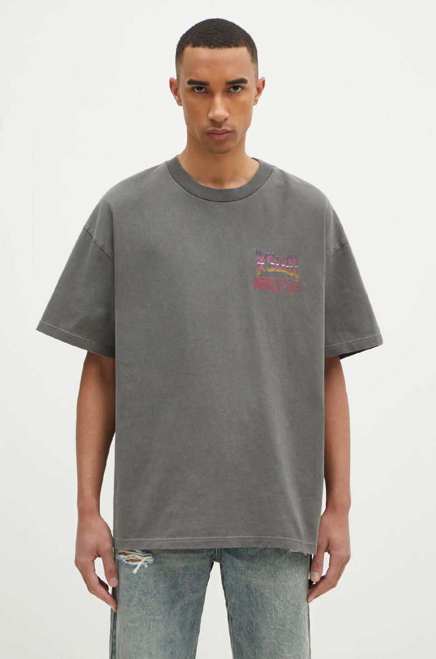 Tričko Ksubi KSUBI Global Ekcess Graphic T-Shirt Šedá | MPS25TE016, 0