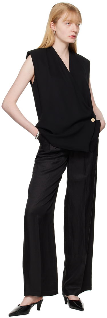 Vesta Anine Bing Wrap Sleeveless Top Čierna | A-07-4835-BLK26, 3