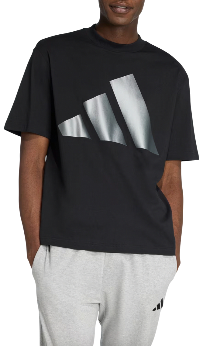 Tričko adidas Originals Holiday Big Metallic Logo T-Shirt Čierna | jm1709