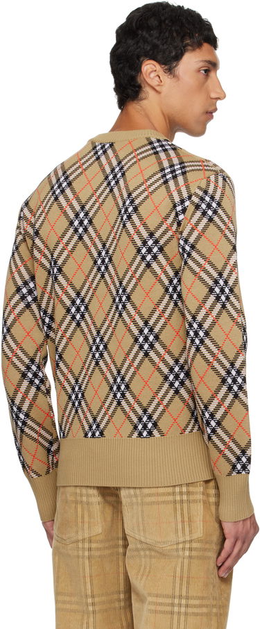 Sveter Burberry Burberry Check Snowdon Sweater Béžová | 8110189, 2