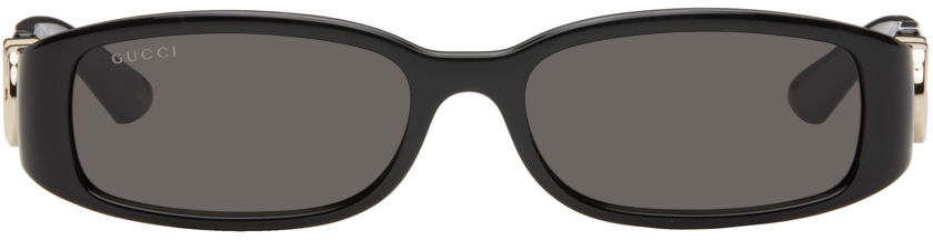 Black Rectangular Frame Sunglasses