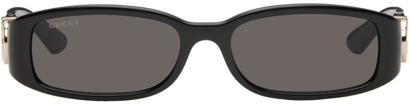 Slnečné okuliare Gucci Black Rectangular Frame Sunglasses Čierna | GG1661S-001