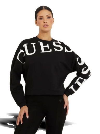 Mikina GUESS Front And Side Logo Sweatshirt Čierna | V4RQ18KC5O0