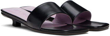 Starostlivosť o obuv BY FAR BY FAR Ceni Creased Leather Heeled Sandals Čierna | MWFHO014LL002BK001PL, 3