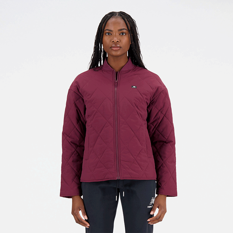 Bunda New Balance Jacket Vínová | WJ33504NBY, 0