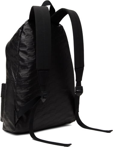 Batoh Balenciaga Monogram Embossed Leather Backpack Čierna | 7130442AA251000, 2