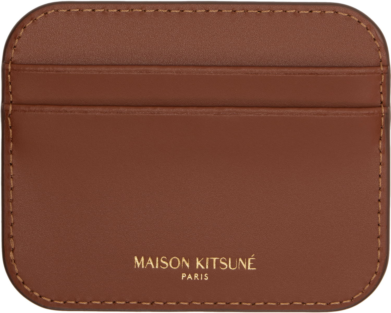 Peňaženka MAISON KITSUNÉ Maison Kitsuné Edie Card Holder Hnedá | OW05700LR0001, 1