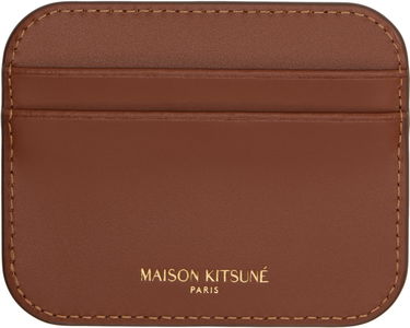 Peňaženka MAISON KITSUNÉ Maison Kitsuné Edie Card Holder Hnedá | OW05700LR0001, 1