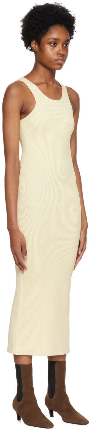 Šaty TOTEME Curved Compact Midi Dress Žltá | 223-669-320, 1