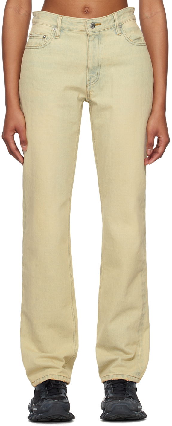 Džínsy We11done We11done Straight-Leg Jeans Žltá | WD-DP1-23-386-W-BG, 0