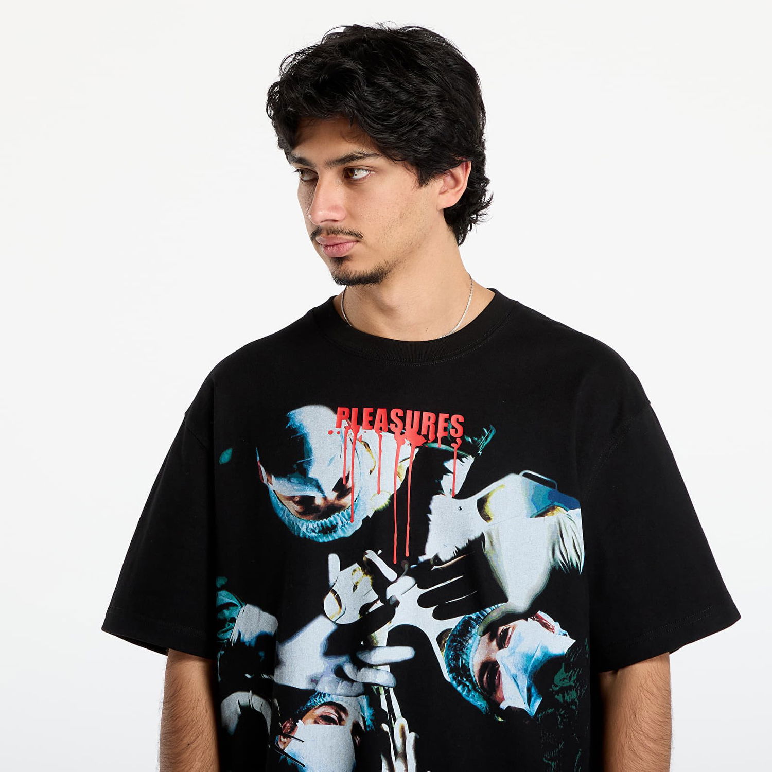 Tričko Pleasures Autopsy Heavyweight T-Shirt Čierna | P25F044-BLACK, 1