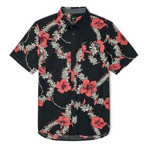 Košeľa Vans Floral Short Sleeve Shirt Čierna | VN0A5E6HZCS