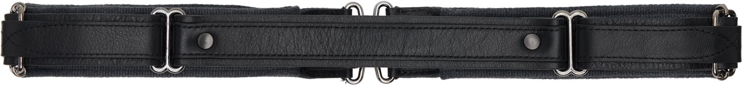 Opasok KIKO KOSTADINOV Kiko Kostadinov Inex Canvas and Leather Belt Čierna | KKAW25ACC03-119, 1