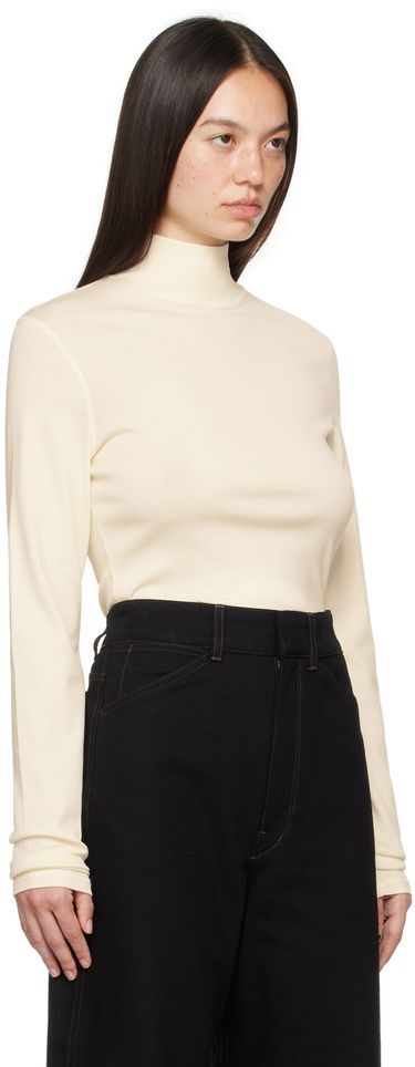 Sveter LEMAIRE Lemaire Ribbed Turtleneck Top Béžová | TO1148 LJ1016, 1