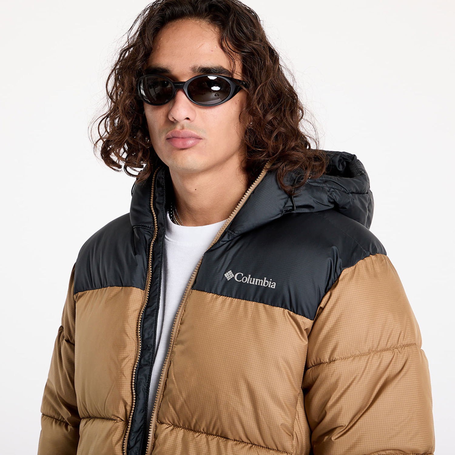 Prešívaná bunda Columbia Puffect™ II Hooded Jacket Delta/ Black Béžová | 2086851257, 1