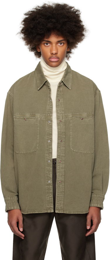 Košeľa LEMAIRE Lemaire Snaps Denim Shirt Zelené | SH1126 LD1027, 0