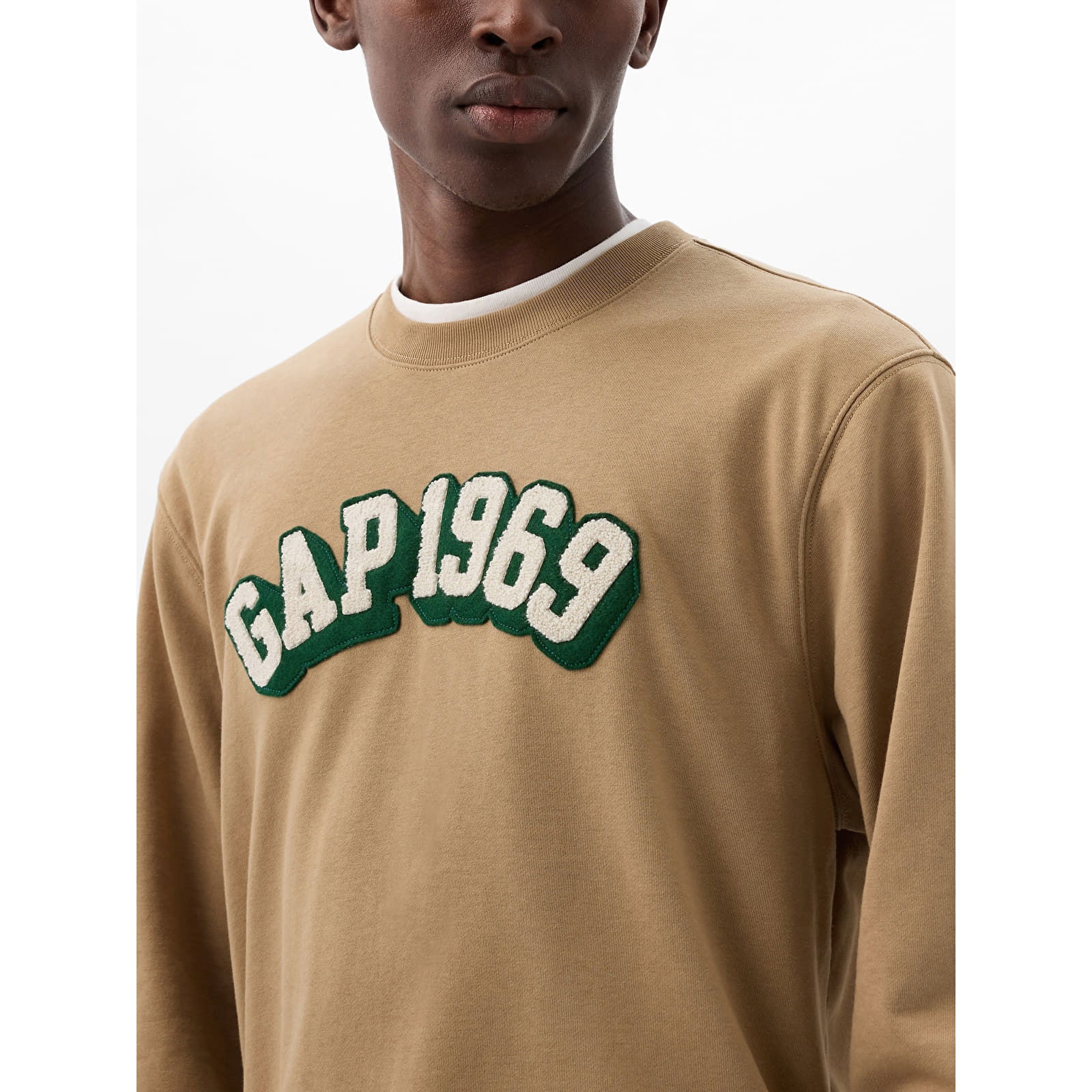 Logo Crewneck Sweatshirt Perfect Khaki