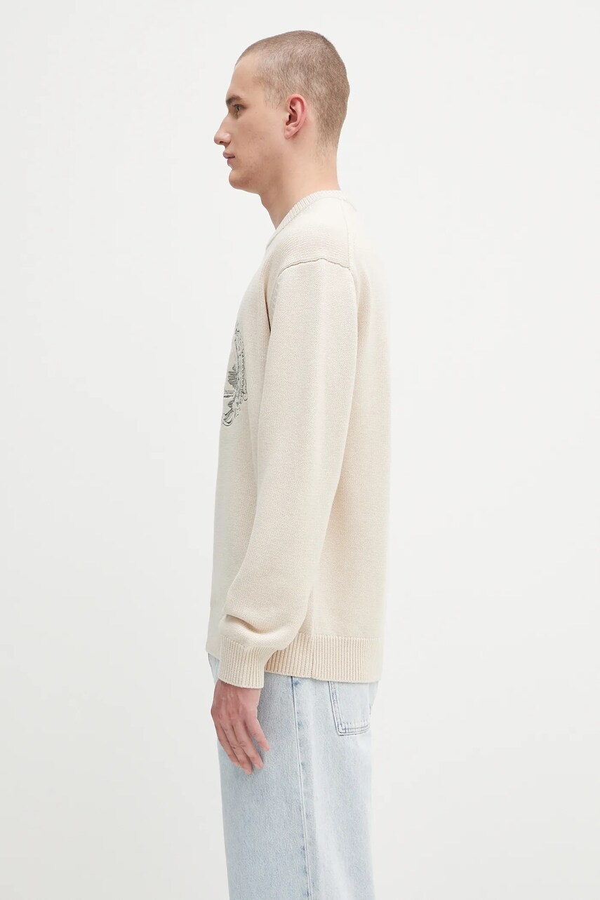 Sveter Drôle de Monsieur Drôle de Monsieur La Maille Plateau Knit Sweater Béžová | H.PO190.WO023, 1