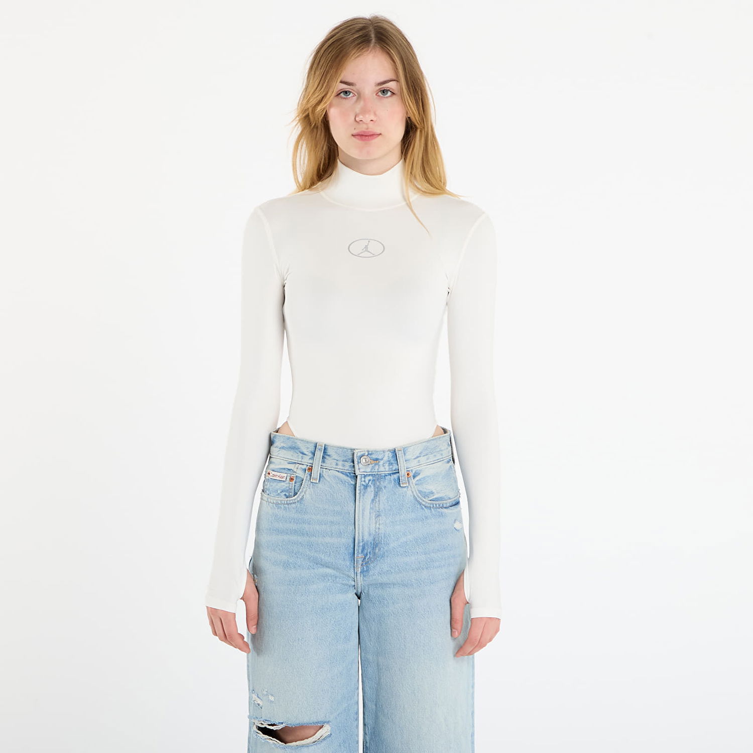 Body Jordan Jordan Flight Mountainside Long-Sleeve Bodysuit Sail Béžová | HV0350-133, 0