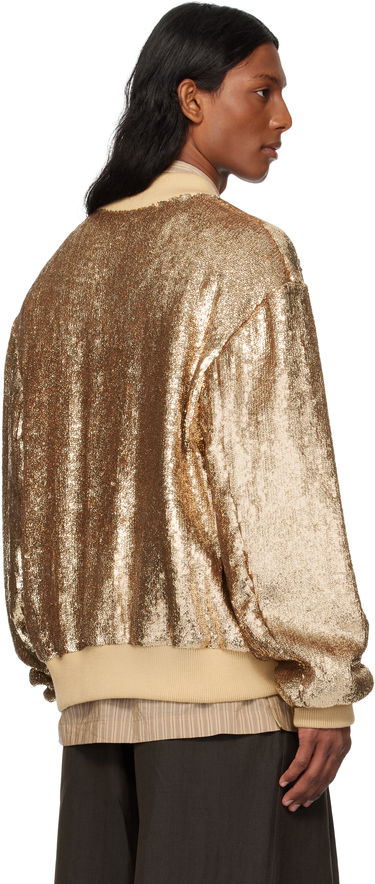 Bomber bunda Dries Van Noten Dries Van Noten Sequinned Bomber Jacket Metalická | 251-080546-1481, 2