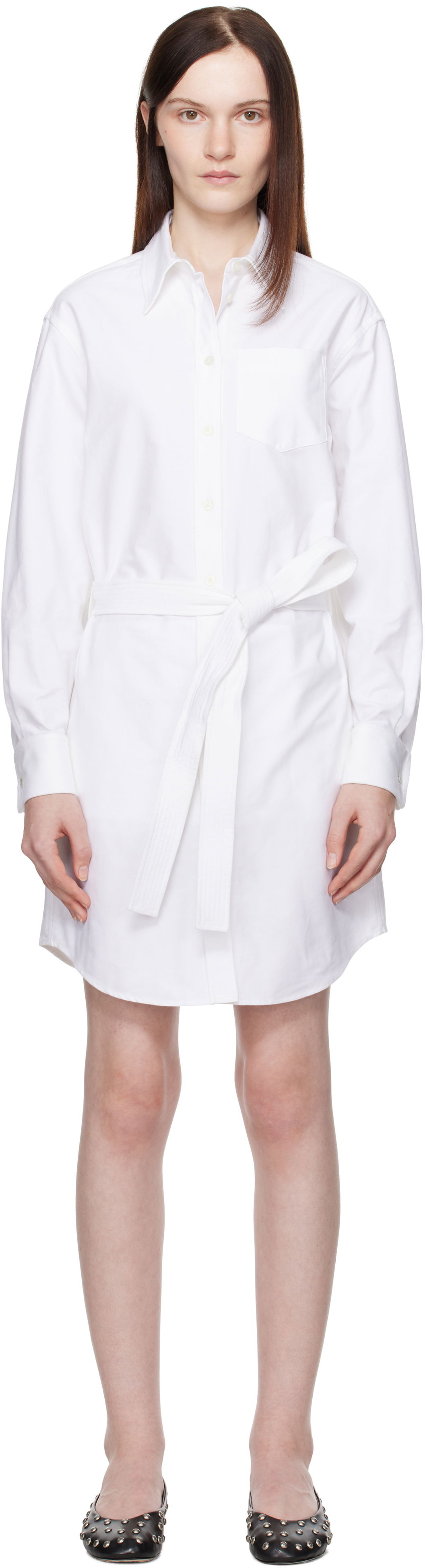 Košeľa KENZO Kimono Sleeve Shirt Dress Biela | FF52RO4059LO, 0