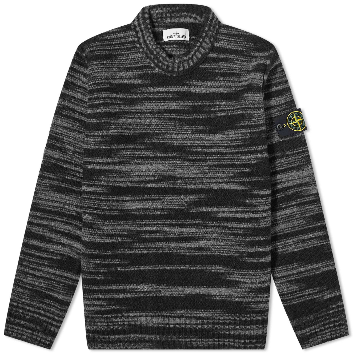 Sveter Stone Island Reverse Seam Lambswool Crewneck Čierna | 7915532-V0029, 0