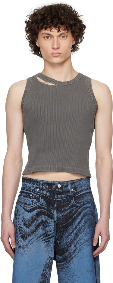 Tielko Camper Camperlab Ribbed Cutout Tank Top Šedá | AU00030-001, 0