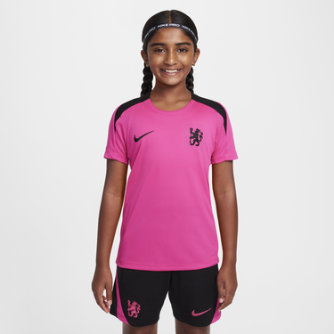 Šortky Nike Chelsea FC Strike Dri-FIT Knit Short Sleeve Soccer Jersey - Big Kids Čierna | FQ2629-659, 0
