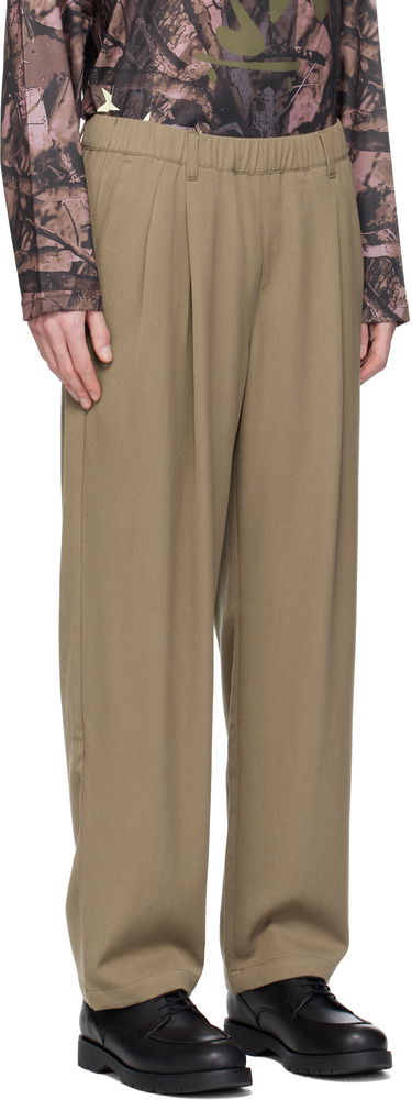 Nohavice Dime Dime Pleated Twill Trousers Béžová | DIMESP2514CAM, 1