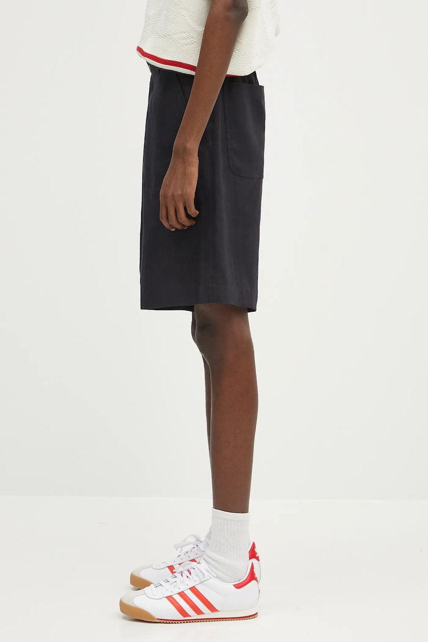 Šortky Paul Smith Paul Smith Linen Shorts Čierna | M1R.437Z.P01427, 1