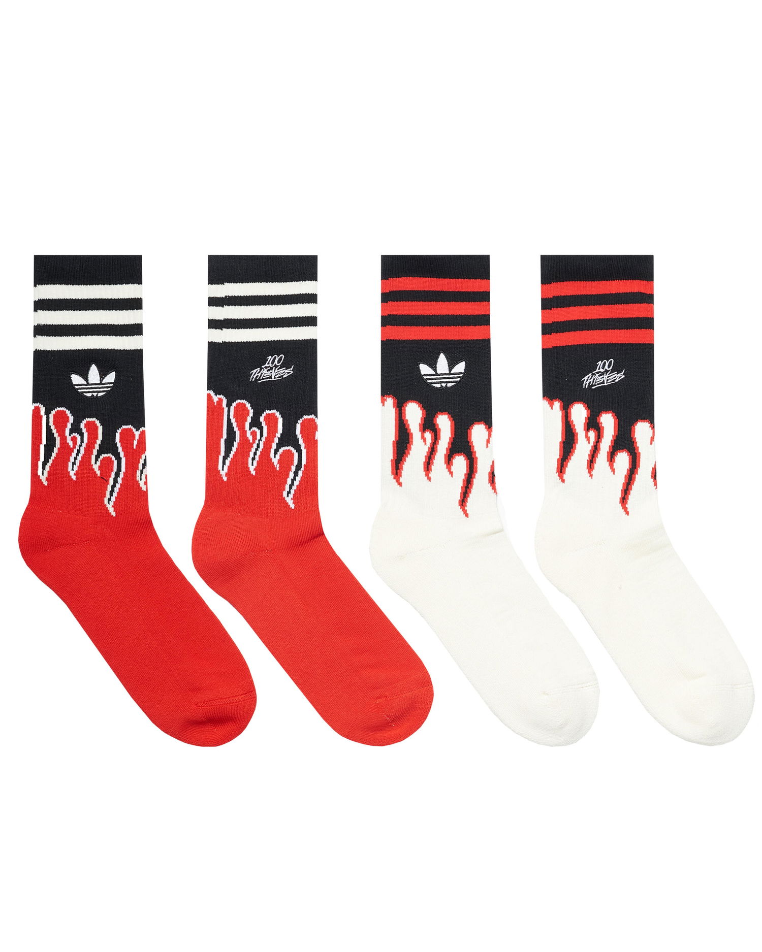 Ponožky adidas Originals 100 THIEVES x Socks Biela | JE0320, 0