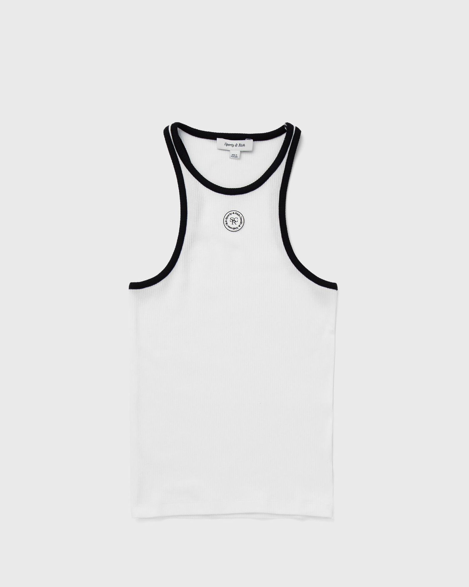 Tielko Sporty & Rich SRHWC Ribbed Tank Biela | TO033S405SW, 0
