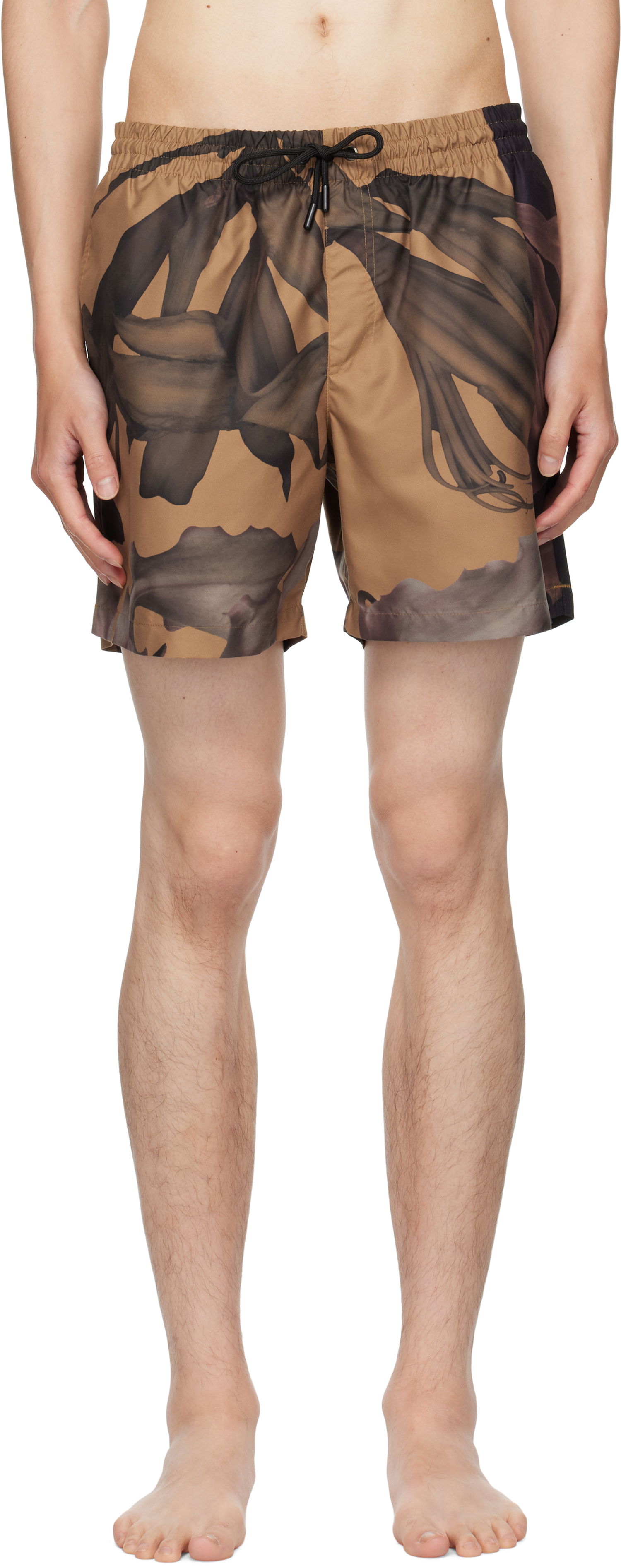Plavky Dries Van Noten Dries Van Noten Patterned Swim Shorts Hnedá | 252-022500-2271, 0