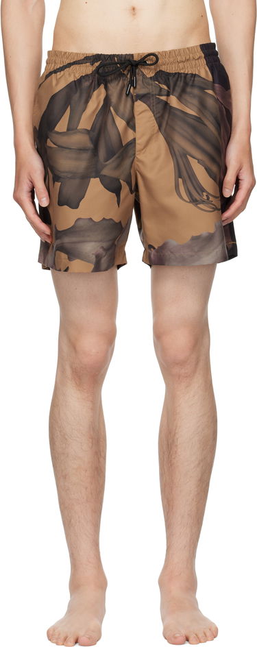 Plavky Dries Van Noten Dries Van Noten Patterned Swim Shorts Hnedá | 252-022500-2271, 0