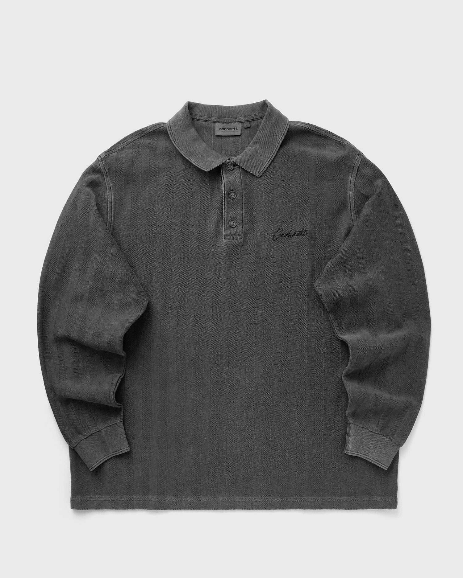 Polo tričko Carhartt WIP Long Sleeve Morrison Rugby Polo Šedá | I034568-89.PG, 0