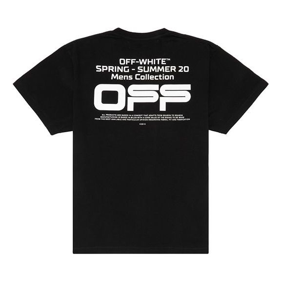 Tričko Off-White Wavy Line Print Loose Fit T-Shirt Čierna | OMAA038R201850041001