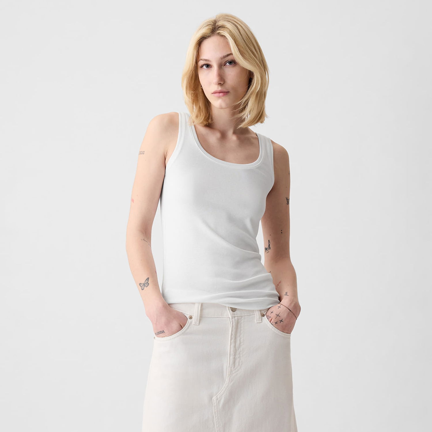 Tielko GAP Modal Tank Fresh White Biela | 540670-02, 0