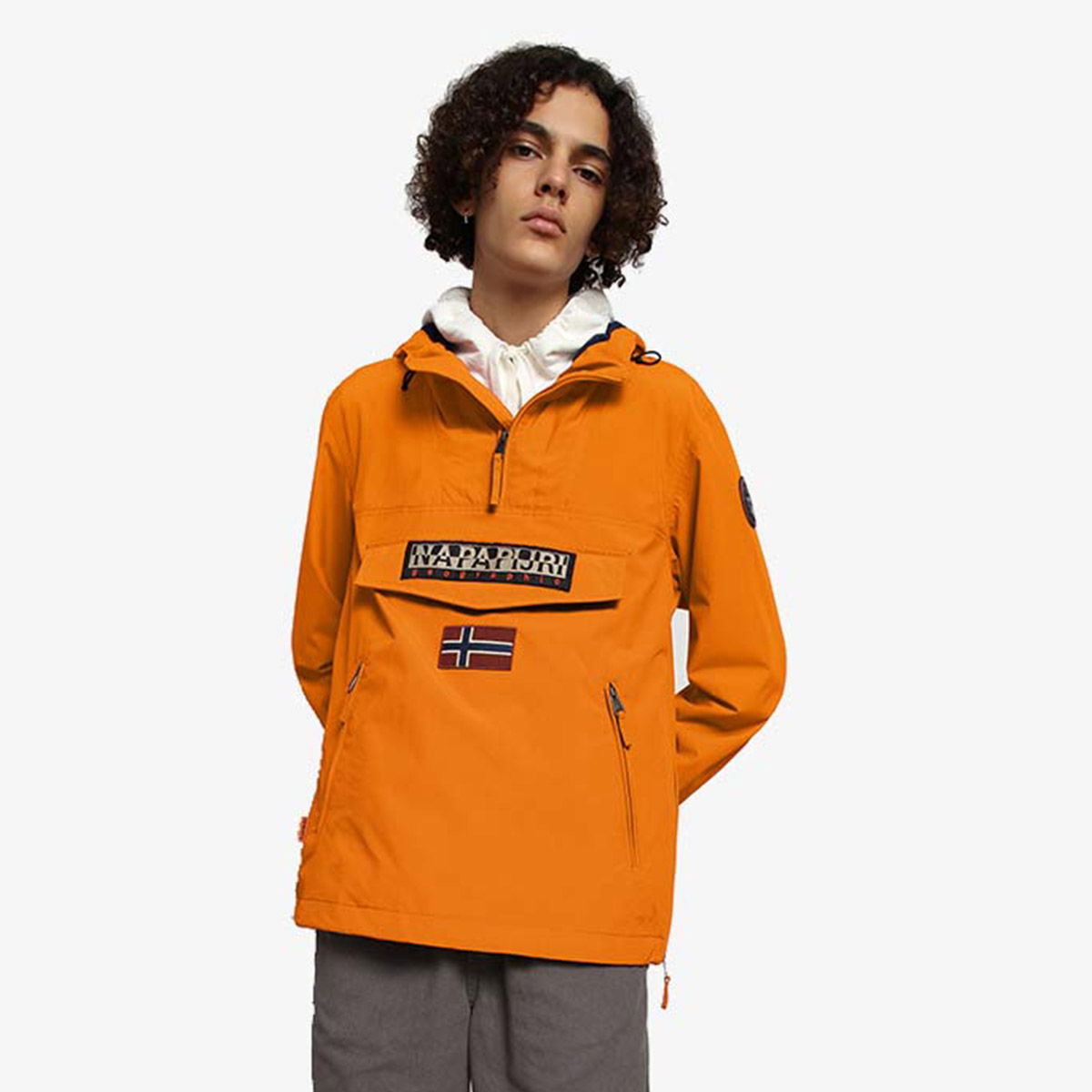 Orange Anorak Jacket