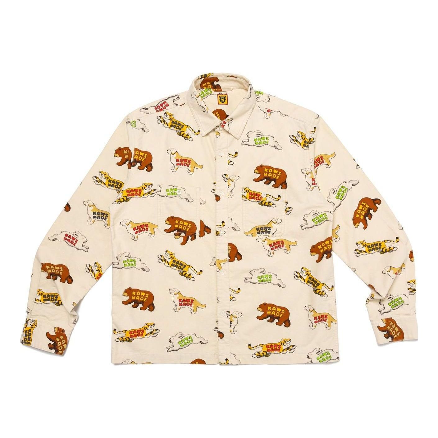 Košeľa Human Made Animal Patterned Shirt Biela | XX26SH001, 0