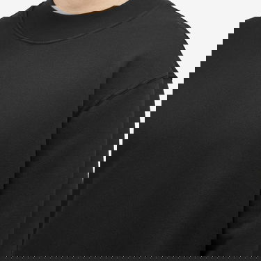Mikina LES TIEN Heavyweight Banded Mock Neck Polo Čierna | CF-1100-JTB, 5