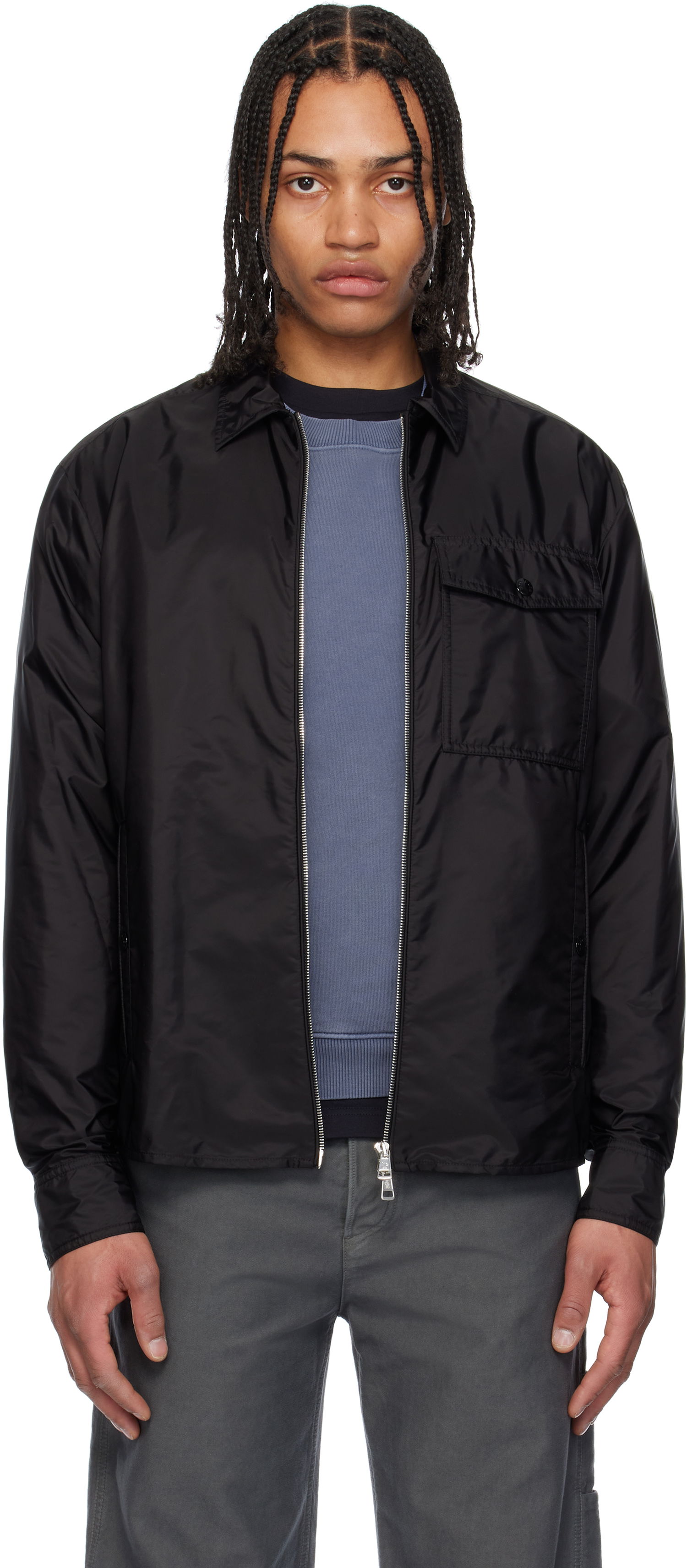 Vetrovka Moncler Moncler Archivio Zip-Up Jacket Čierna | K10912F00017539ZD, 0