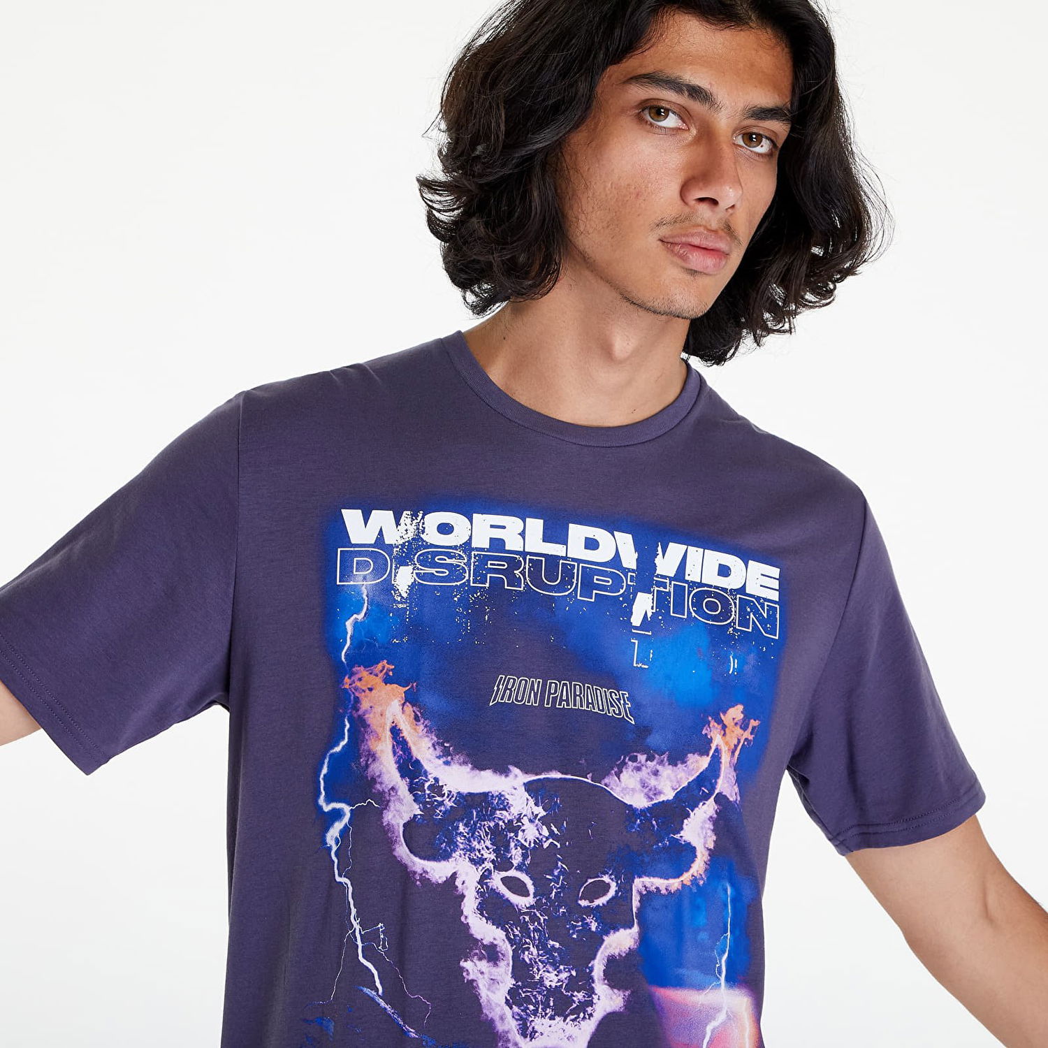 Tričko Under Armour Project Rock WWE Disruption Fialová | 1373747-558, 0