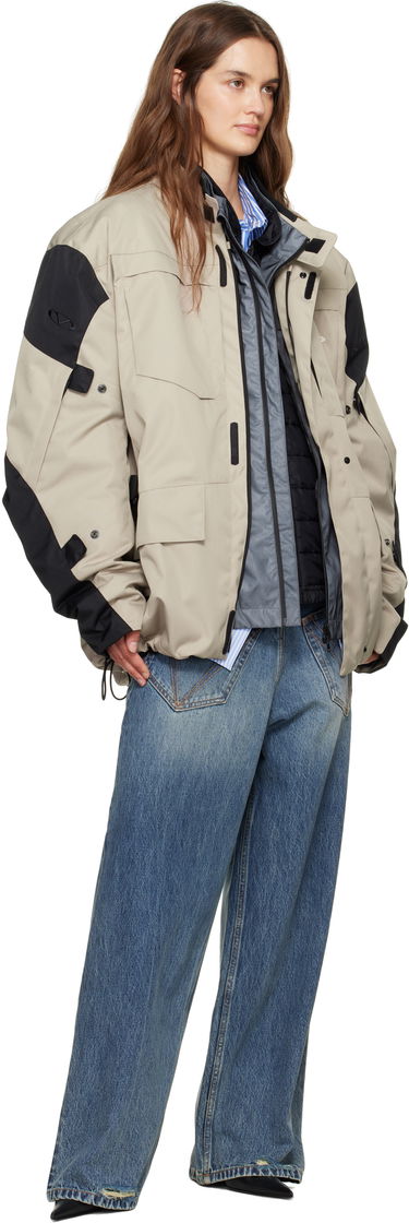 Parka VETEMENTS Vetements Biker Parka and Liner Jacket Set Béžová | UH76OJ750S, 3