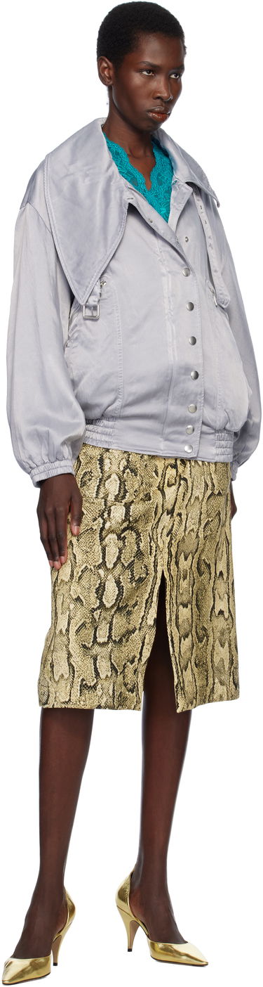 Bomber bunda Dries Van Noten Dries Van Noten Twill Bomber Jacket Šedá | 251-010505-1426, 3