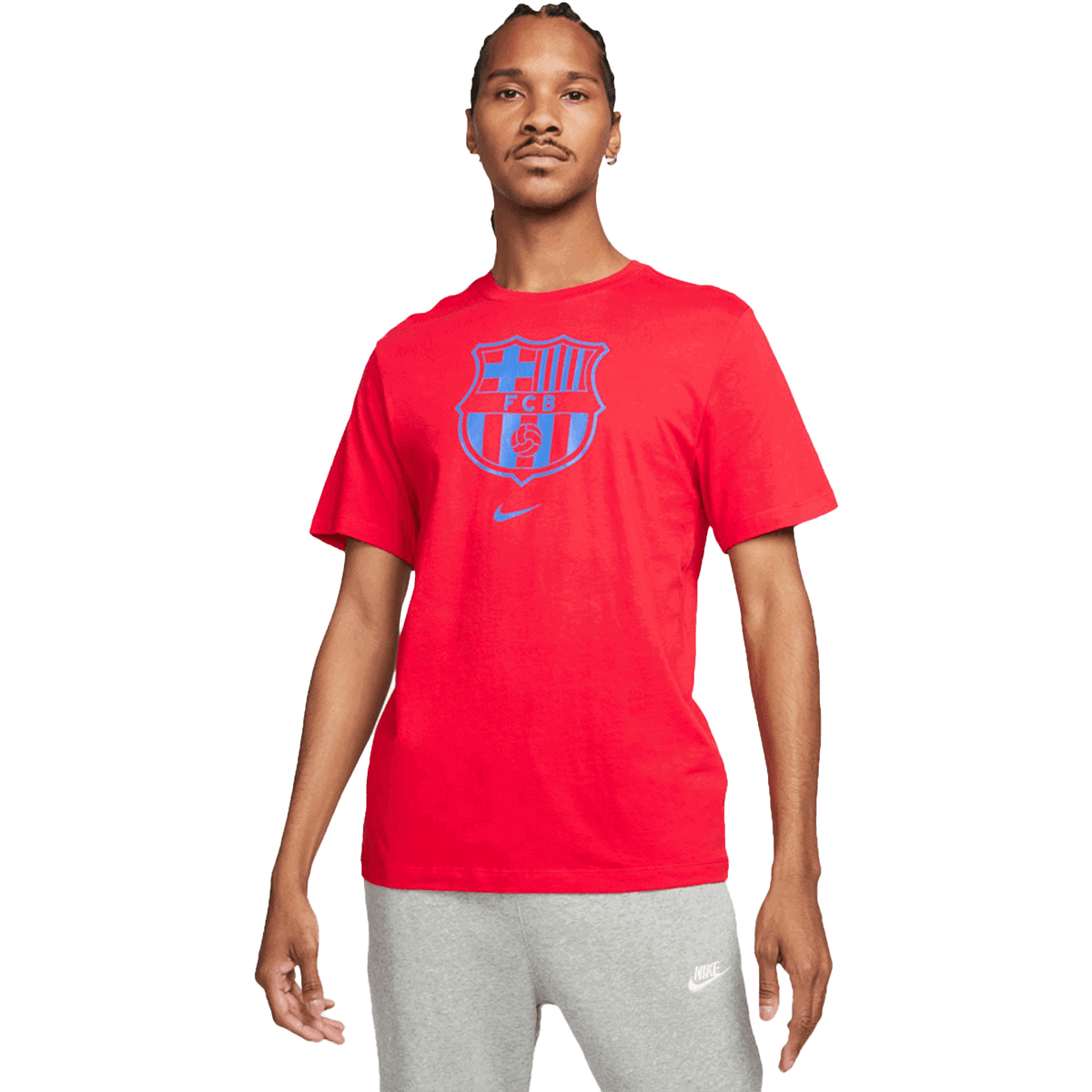 Tričko Nike FC Barcelona Crest T-Shirt Červená | HQ8396-620, 0