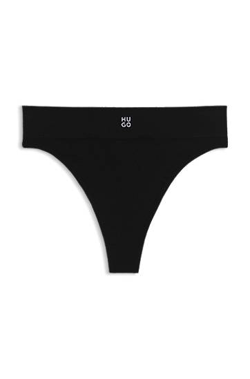 Nohavičky BOSS Seamless Thong Čierna | 50545746, 0