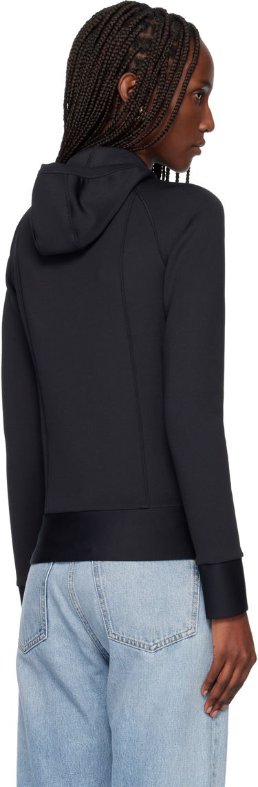 Mikina Valentino Embossed Logo Full-Zip Hoodie Čierna | 7B0MF25B9U0, 2