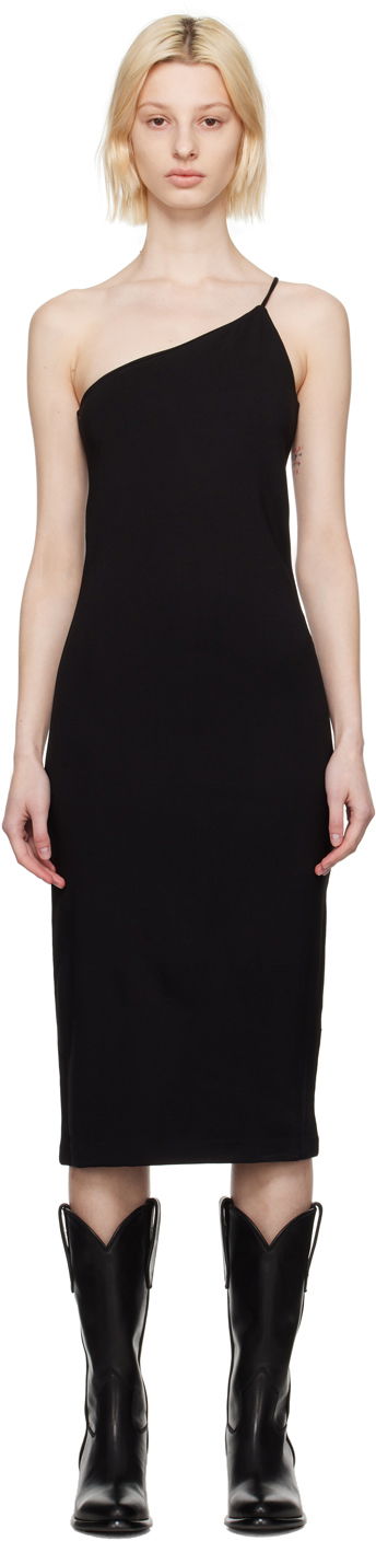 Šaty rag & bone rag & bone Irina One-Shoulder Midi Dress Čierna | WAC23P3004LC04, 0